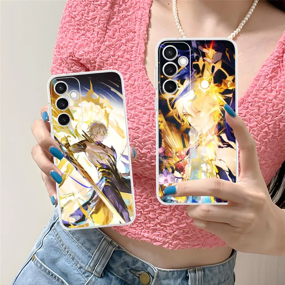 HSR Phainon Phone Case for Samsung Galaxy S25 S24 S23 S22 S21Plus FE Ultra Soft TPU Clear Shockproof Cover