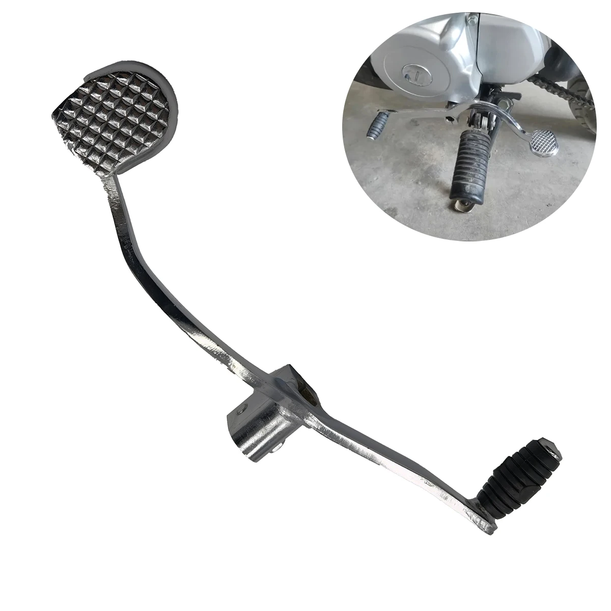 

12mm Motorcycle Gear Shift Shifter Lever Pedal Gear Shift Pedal Lever Arm Shifter Peg for Honda CG125 MagiDeal Silver