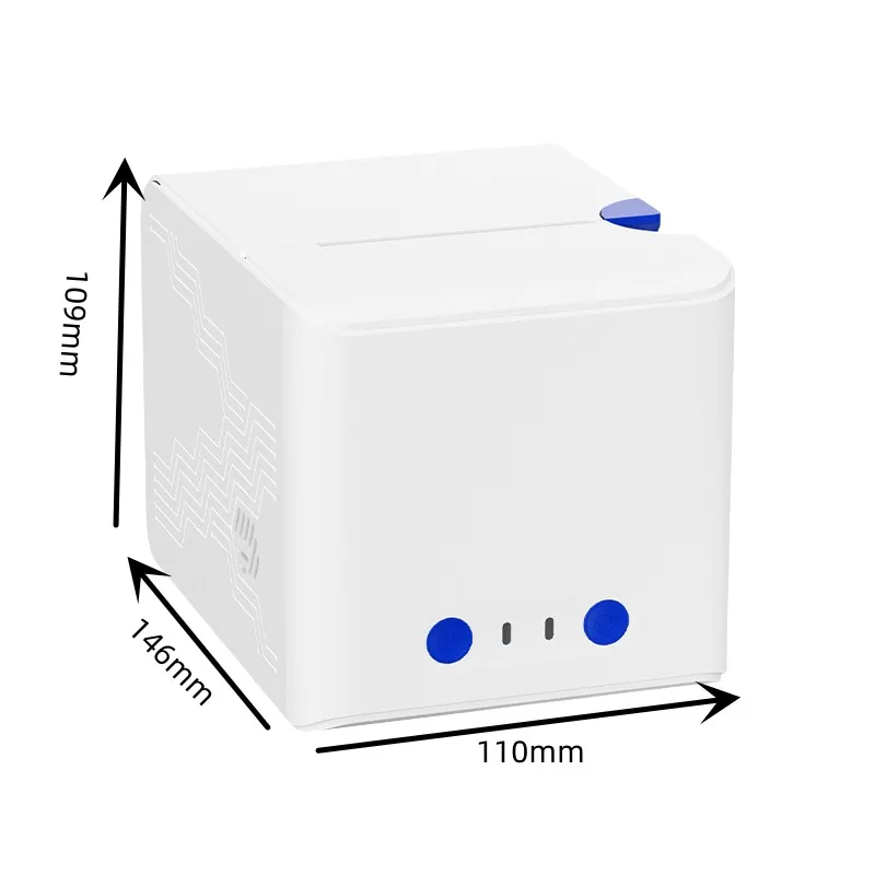AIYIN AN581 2.5-Inch Desktop Mini Thermal Receipt Printer 58mm Inkless Thermal Billing Machine for ESC/POS Print Command