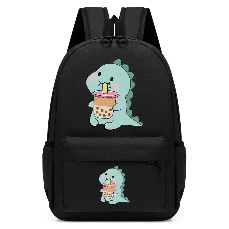 

Funny Children's Gift Schoolbag Dinosaur and Milk Tea Anime Backpack Cartoon Cute Backpack Small Backpack Kindergarten Schoolbag