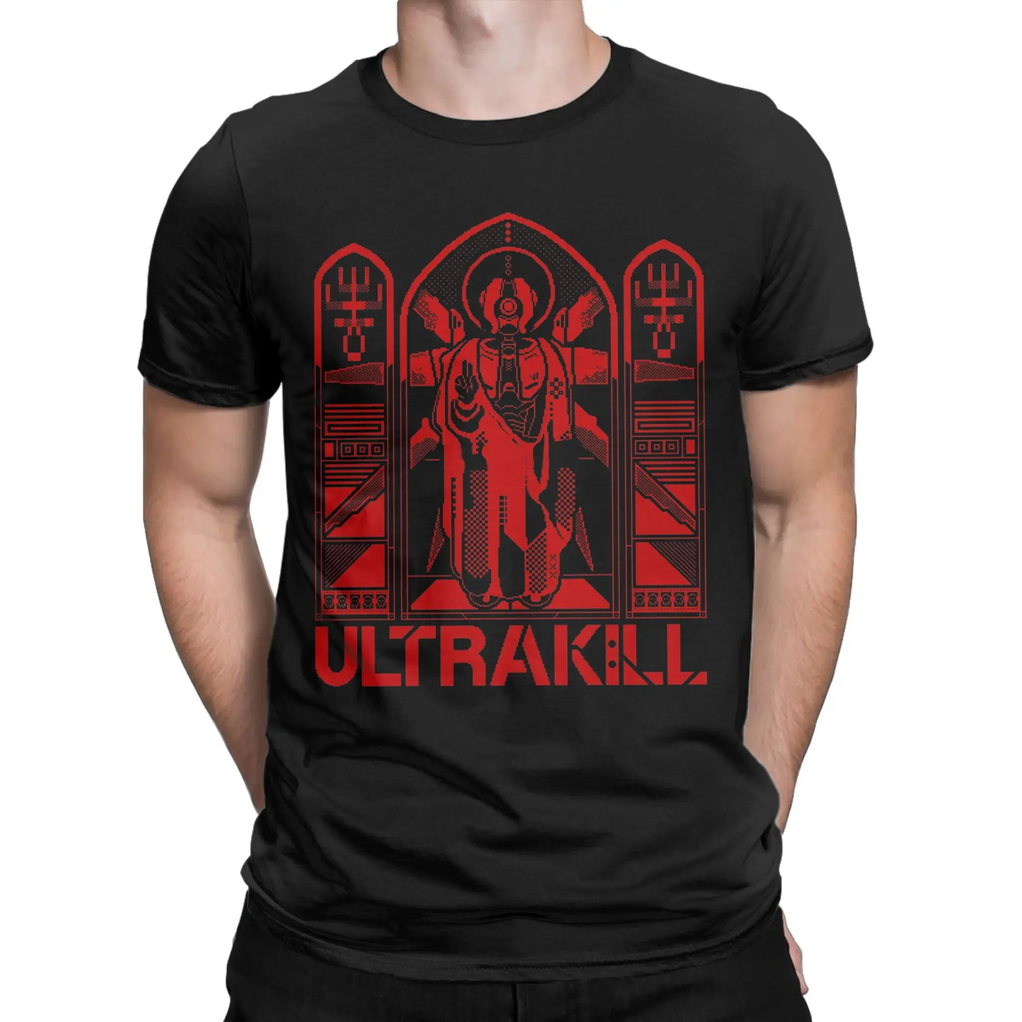 

Men Women New Arrival Ultrakill Gabriel game fans lover gaming T Shirt Tee Cotton T-shirts Clothing