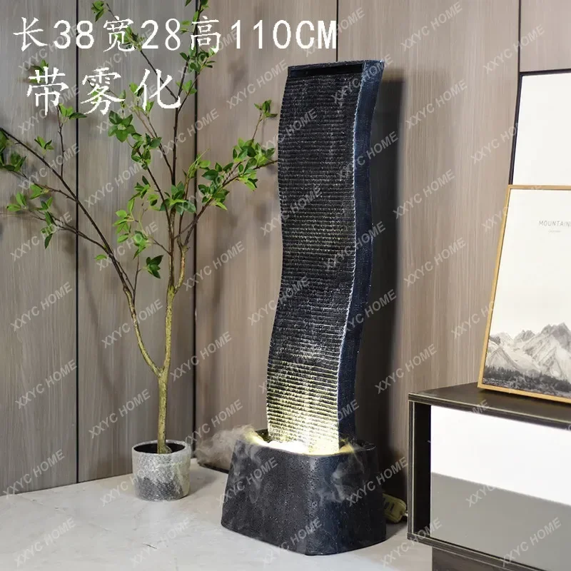 XX Water Fountain, Water System, Water Curtain Wall Decoration, Feng Shui Wheel, Soft Decoration, Simple  Decoration