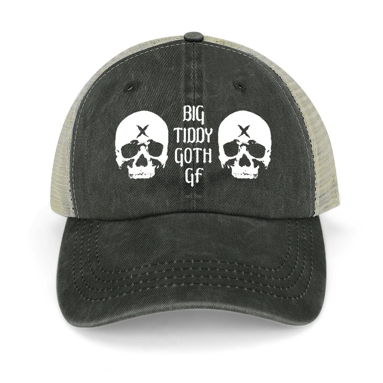 

Big Tiddy Goth GF Girlfriend with Skull boobs Baseball Cap custom Hat Ball Cap Women Beach Fashion Men's