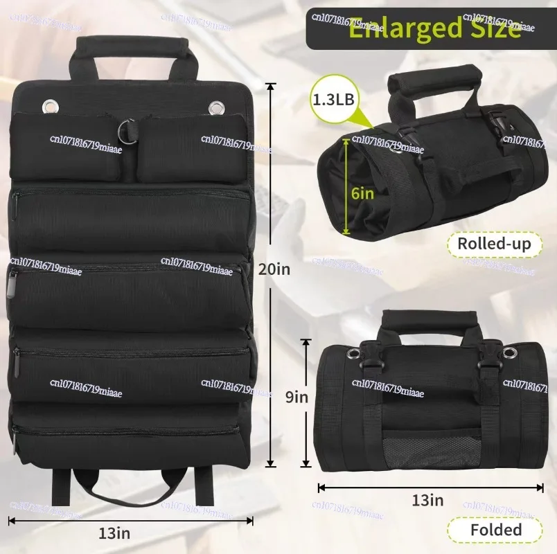 New Car Hardware Kit Portable Electrician Kit Roll-up Electrician Woodworking Storage