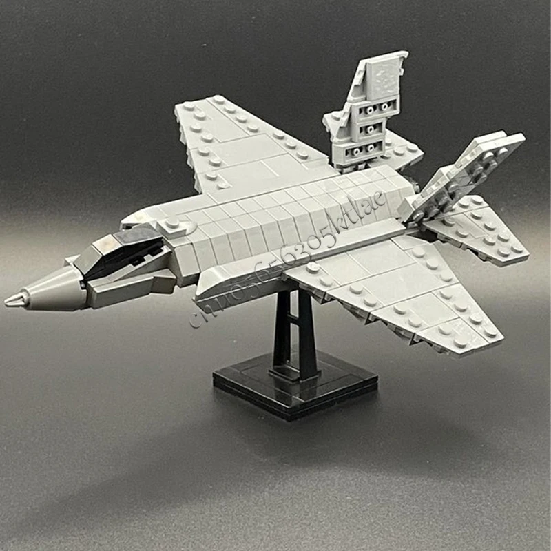 234 أجزاء 1:72 مقياس F 35C نموذج طائرة مقاتلة MOC اللبنات الطوب التجمع الإبداعي لعب الأطفال هدايا عيد الميلاد شعبية #2