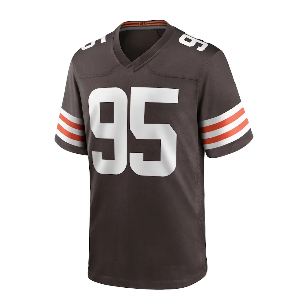24-25 Letnia koszulka do futbolu amerykańskiego Cleveland dla dorosłych Koszulka do rugby Odzież sportowa Koszulka treningowa Koszulka Browns