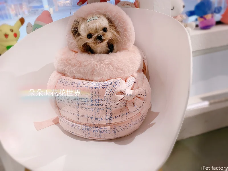 New Summer Pet Cat Dog Carriers Bag Teddy York Chihuahua Travel Backpack Portable Handbags Lace Basket For Small Accessories