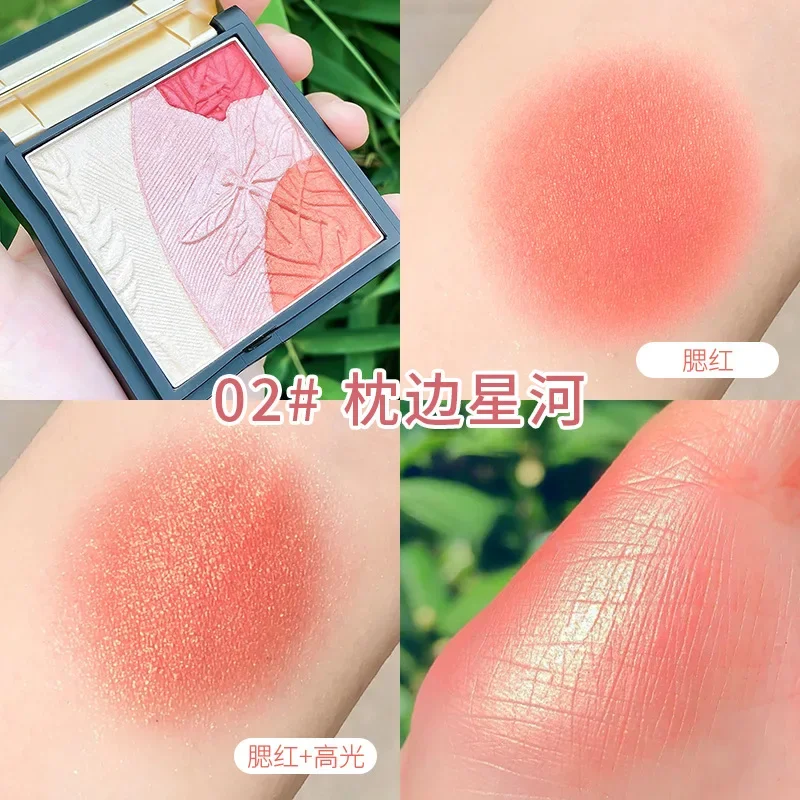 Mackandy Contour Palette Blush Natural Highlight Pearlized Glitter Nose Shadow Long-lasting Female Makeup Rare Beauty Cosmetics