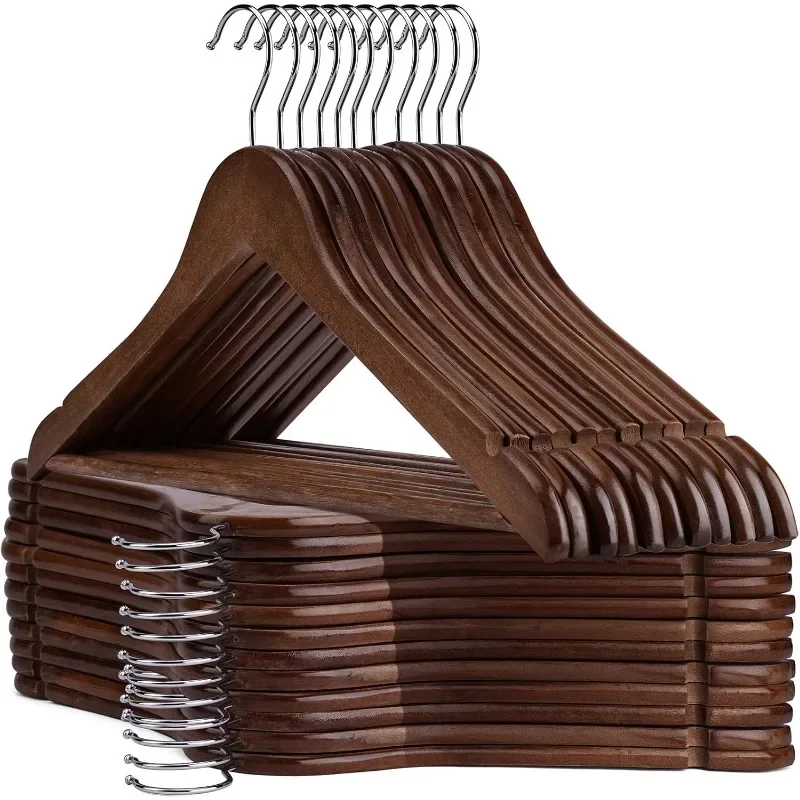 

Clothes Hangers Slim Wood Coat for Closet,Clothes Hanger with Extra Smooth Finish