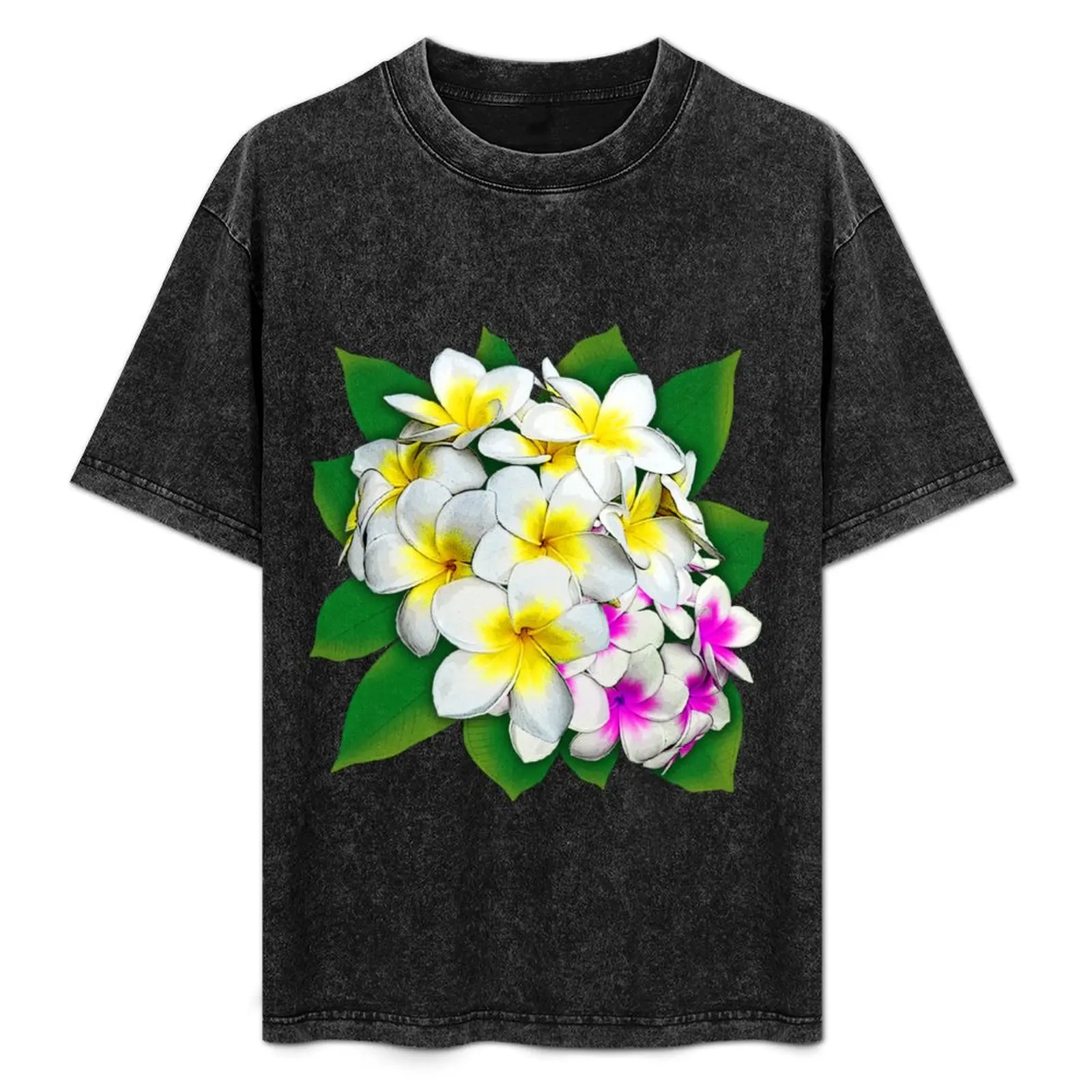 Plumeria Flowers Bouquet T-Shirt tops animal prinfor boys mens graphic t-shirts