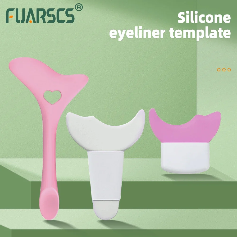 Stencil per Eyeliner in Silicone ala multifunzionale che indossa assistenza deflettore per occhi curvo facile da pulire accessori per la bellezza degli occhi delle donne
