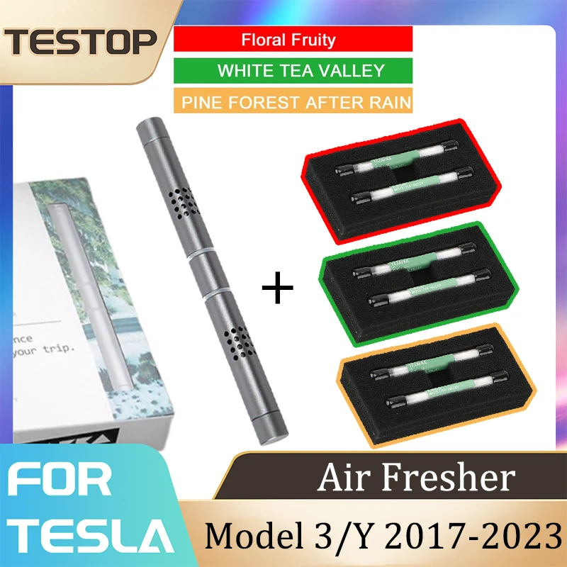 Car Air Freshener For Tesla Model 3/Y Perfume Aromatherapy Fragrance Scent Diffuser 2023 Accessories Auto Interior Parts