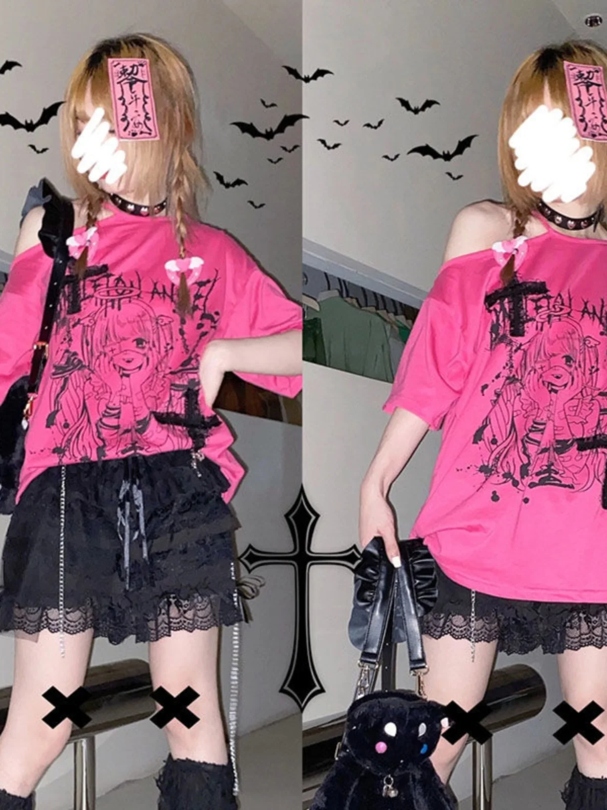 Été Sle fiti imprimé ort Sve T-irt femme douce et épicée Y2K Punk Streetwear haut Abywind Punk culturel