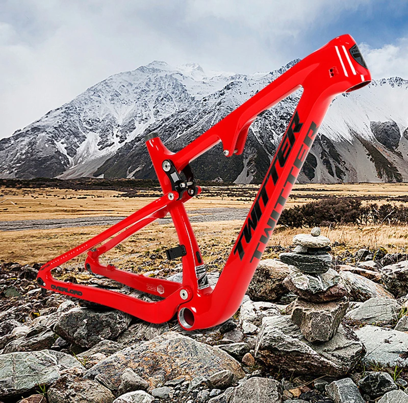 

Carbon Bicycle Soft Tail Frame,Full Suspension , 29/27.5ER Boost, 148mm, Mountain 4 Links,MTB, XC AM Cycling Downhill,DPD EU UK