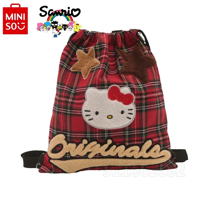 MINISO Hello Kitty New Women's Backpack Luxury Brand Fashion Women's Bag Multifunctional Women's Shoulder Bag Large Capacity