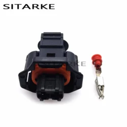 10 Sets 2 Pin Automotive Electrical Connector Diesel Fuel Common Rail Injector Crankshaft Sensor Wire Plug 1928403874 1928403698