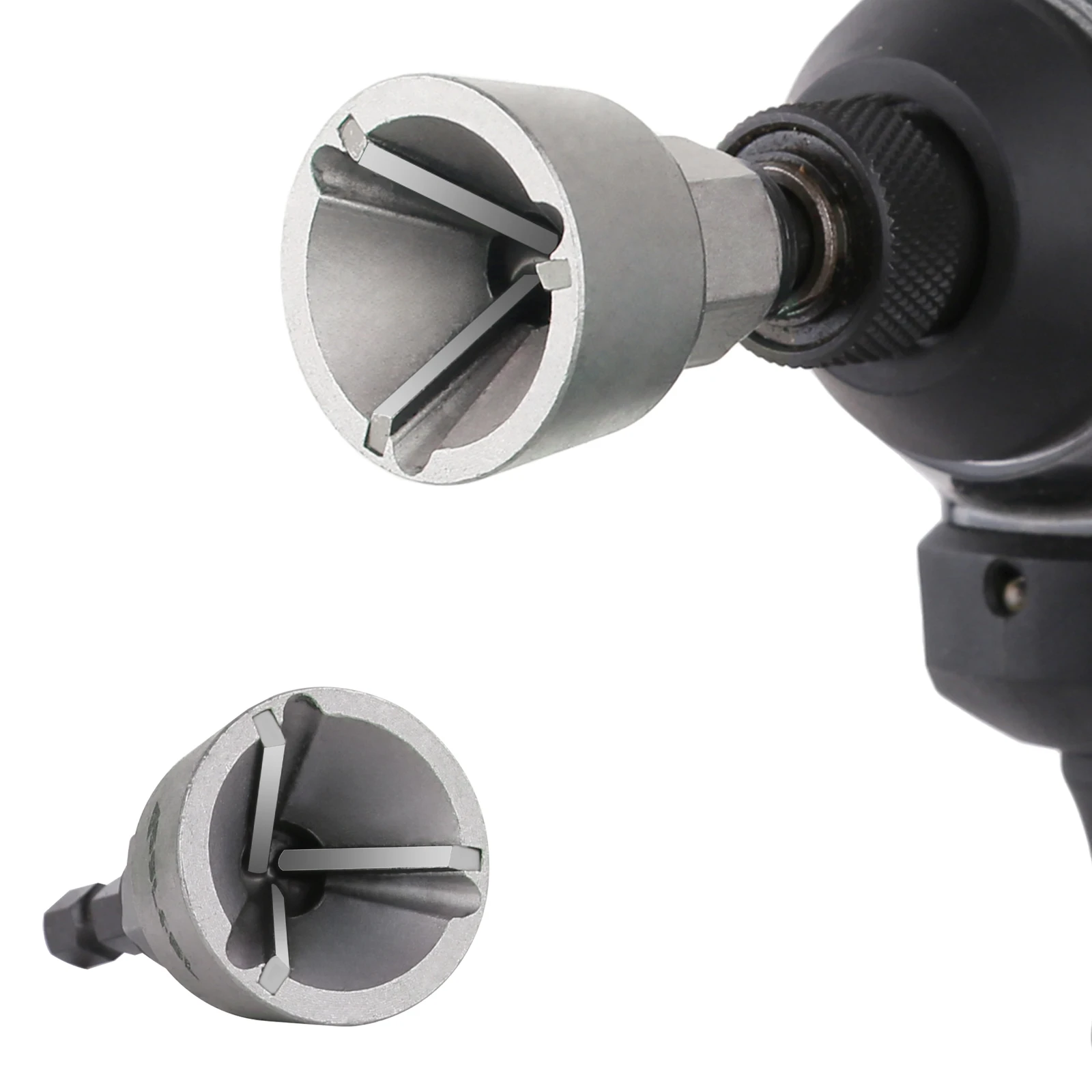 

Инструмент для снятия заусенцев с внешней фаской Vearter, винт и болт для обрезки фаски из твердосплавной стали, шестигранный хвостовик, быстрое удаление заусенцев