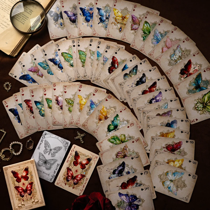 Mr Paper, 2-Style Playing Cards - Boundless Butterfly Series 54 cards  playing cards  magic the gathering