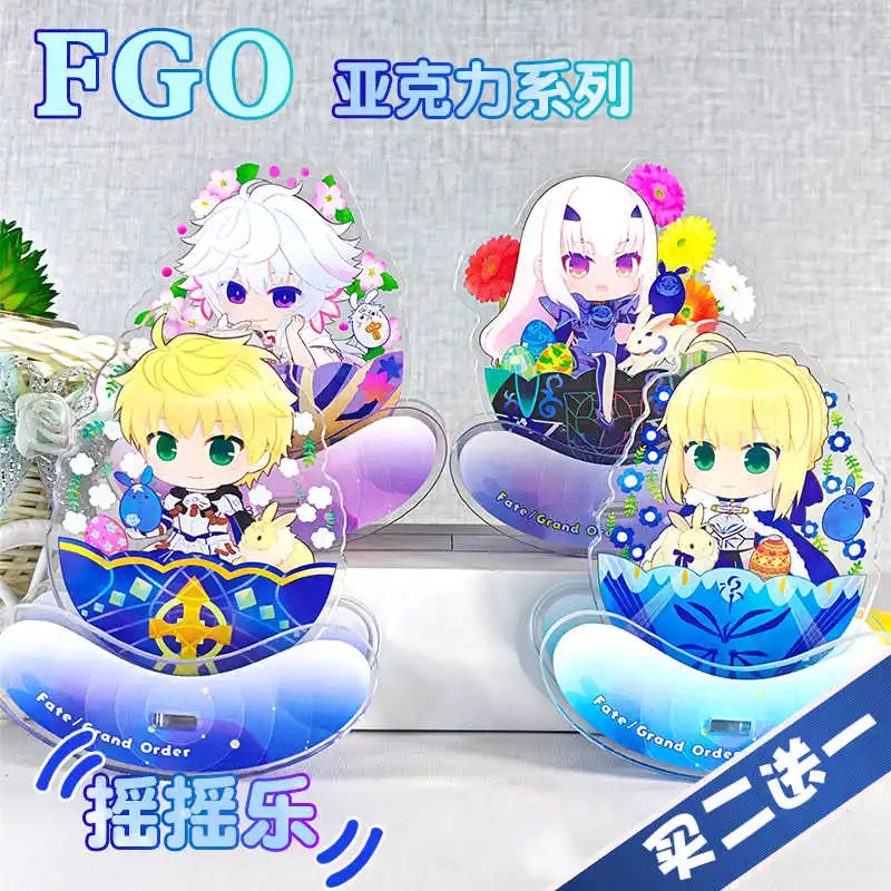 أنيمي الجنية فارس لانسلوت لانسلوت ميدروت تريستان ميرلين مورغان بيديفيري لطيف الاكريليك الشكل حامل نموذج ديكور الطاولة