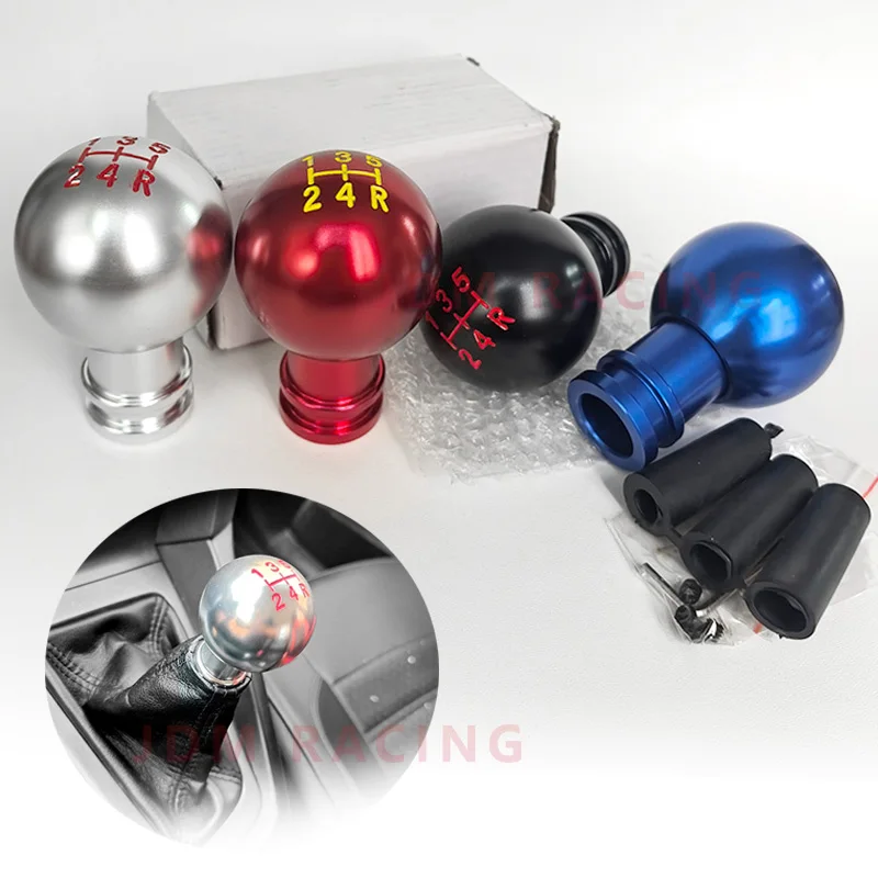 4 colori Pomello del cambio a 5 velocità Cambio manuale universale in alluminio per auto Cambio manuale automatico Pomello del cambio Leva del cambio M8 M10 M12