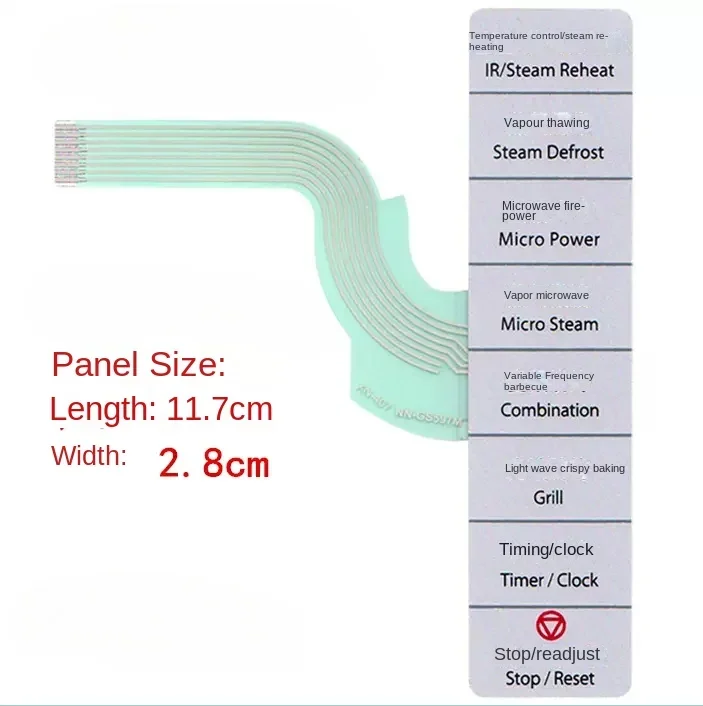 

NN-GS597M For Panasonic Microwave Oven Panel Membrane Switch Touch Keys