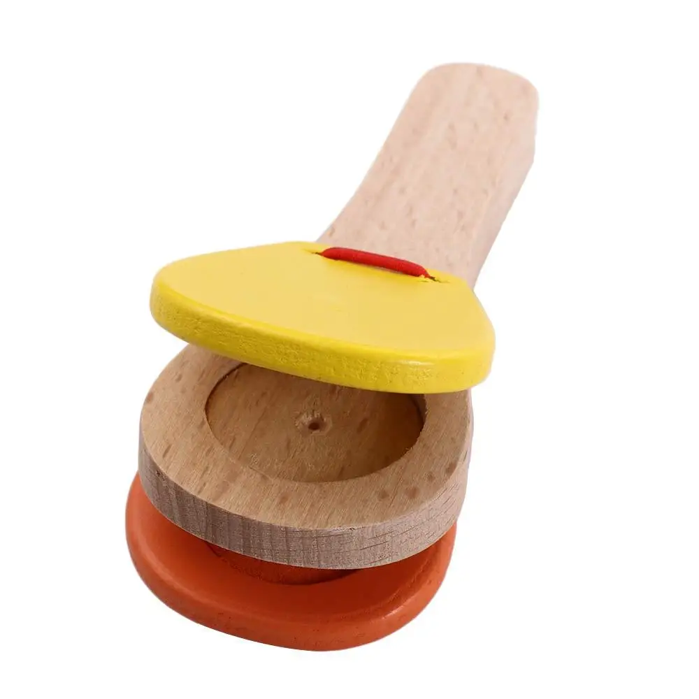 Tablero de castañuelas de aprendizaje preescolar con mango para aplaudir, juguetes para bebés, juguetes educativos para edades tempranas, instrumento Musical