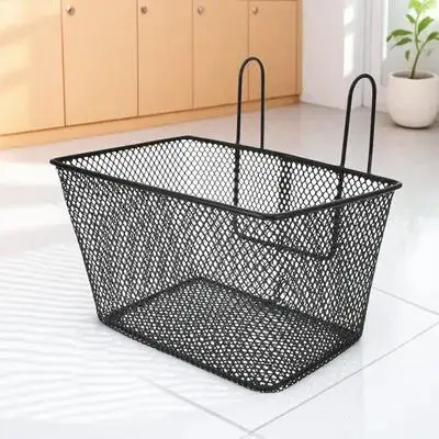 

Front Bike Iron Wire Sturdy Handlebar Mounting Motor Basket Detachable Metal Storage Cycling Accessories Scooter Supplies Wicker