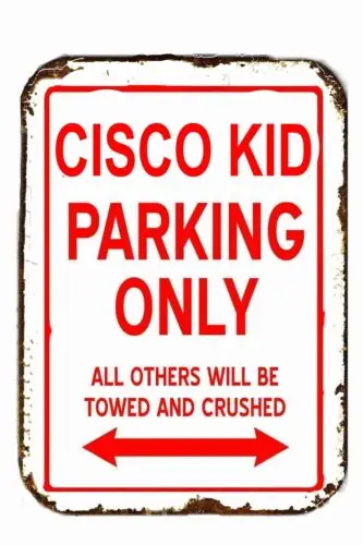 Kid Parking Only All others Will BE Towed All Metal Tin Sign  8 x 12