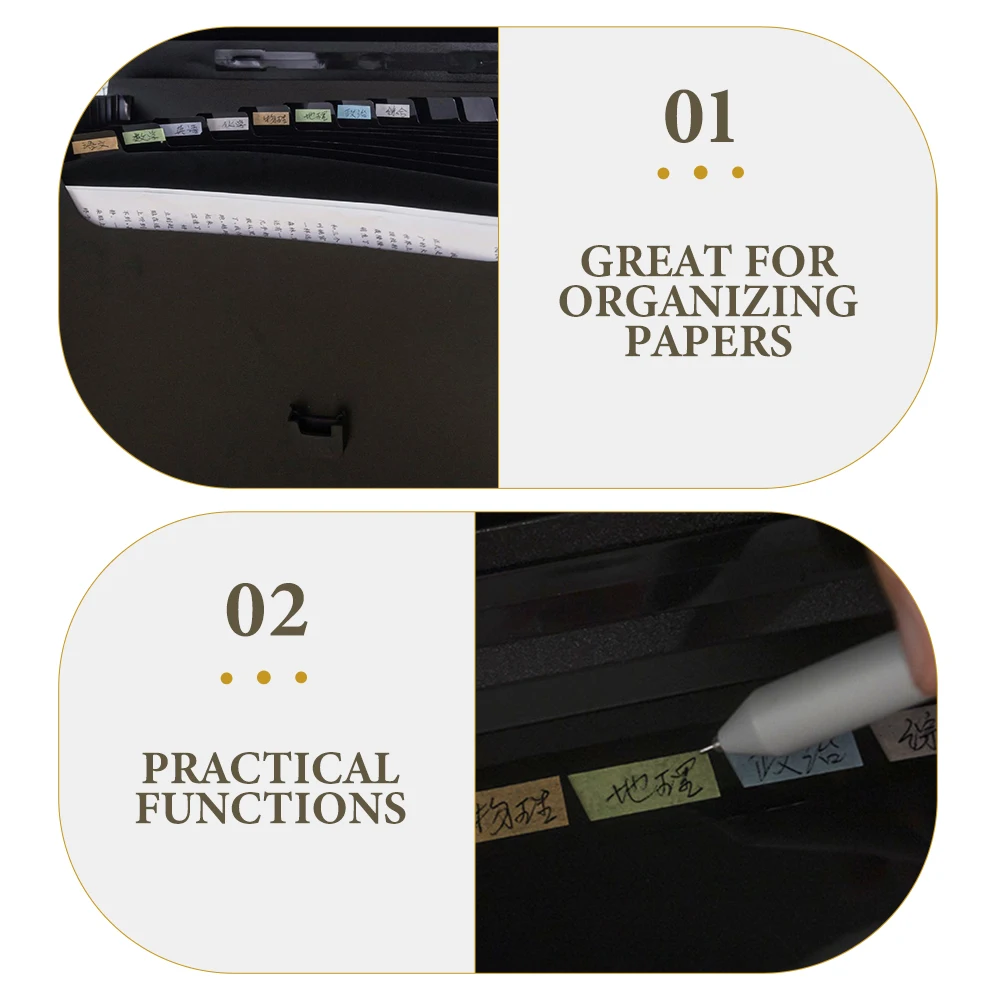 

Expanding File Folder Plastic Small Accordion Organizer Receipt Folder Multi-Grid Document Holder Office File Organizer