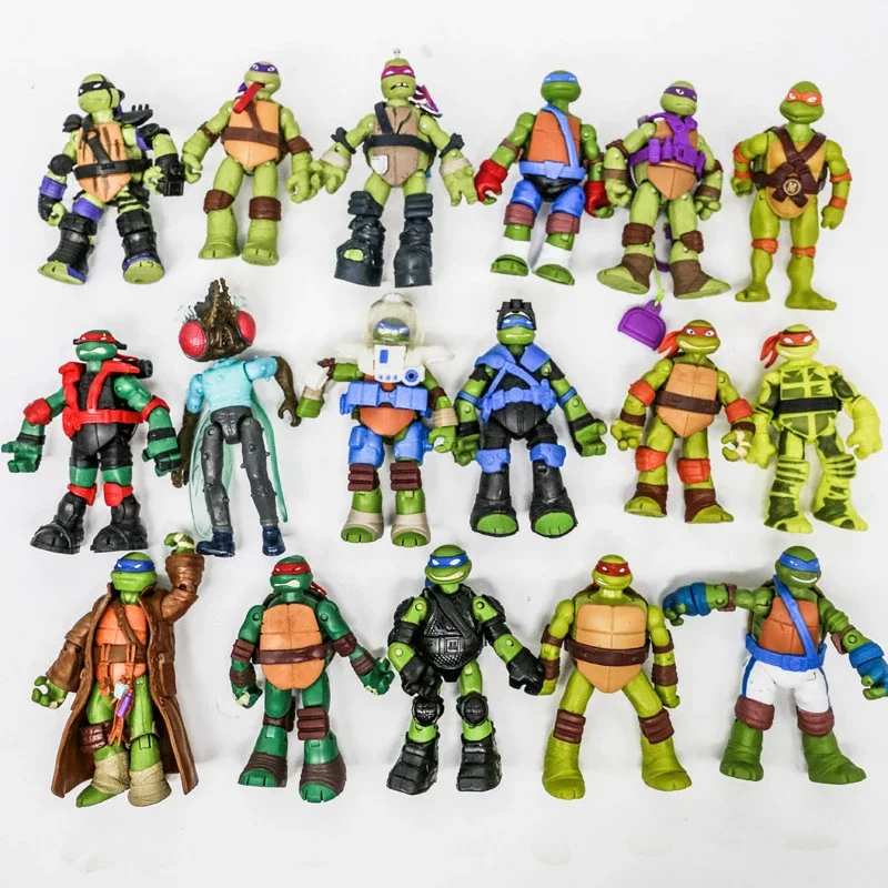 

Teenages Mutants Ninjas Turtles Movie Version Movable Joint Leonardo Da Vinci Donatello Figure Model Toys Collect Ornaments