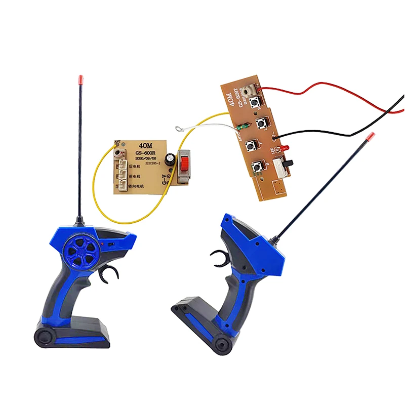 

DIY Parts 40M 4CH Transmitter Board Receiver Board Durable RC Circuit Module With Remote Controller For RC Car Model Replacement