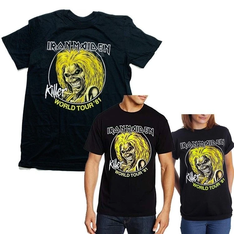 

IRON MAIDEN 81 World Tour Replica Iron Maiden Short-sleeved T-shirt for Both Men and Women