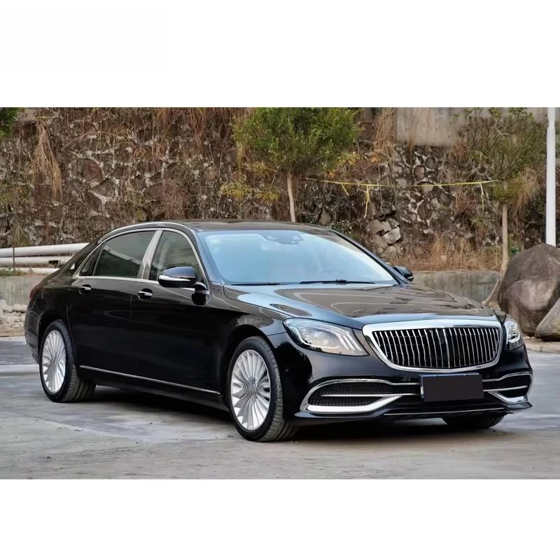For 2014-2020 S-Class W222 Upgraded Headlights, Taillights, Body Kit, Car Front Bumper, Rear Spoiler