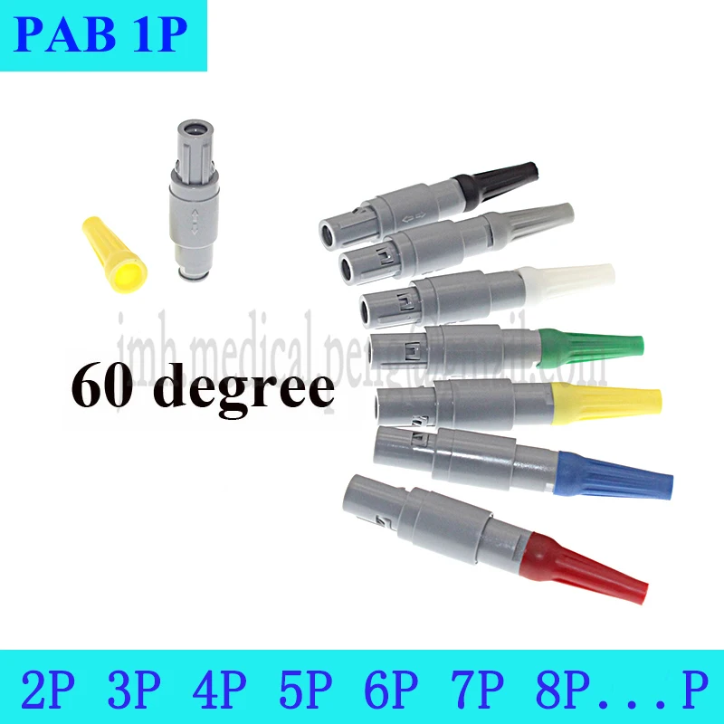 

PAB 1P 60 Degree 2 Keyings 2 3 4 5 6 7 8 9 10 12 14Pin Push-pull Self-locking Medical Plastic Plug Connector With Bending Relief