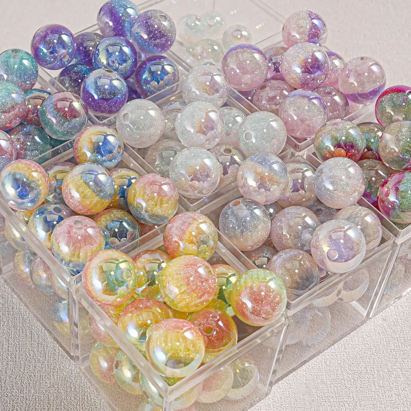 10pc 16mm Handmade Necklace Bracelet Accessories Mobile Phone Chain Wrist Hanging Decoration Beads Bag Chain DIY Jewelry