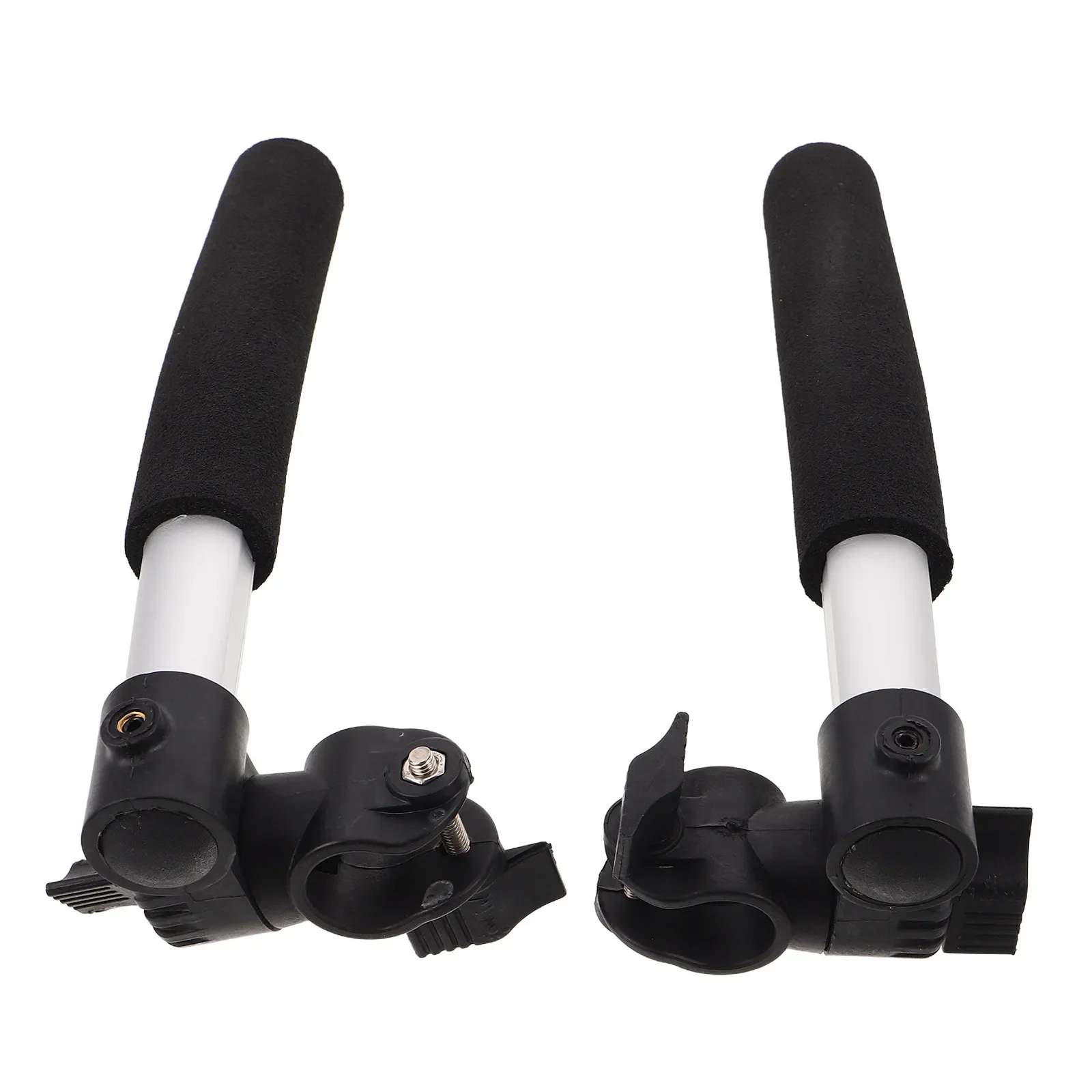 2pcs Wheelchair Handle Extender Disabled Transport Handles Fish Guard Fort Push Extension Replacement Wheelchairs Power Extender