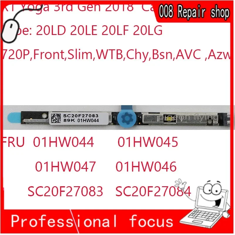 X1 Yoga Camera 01HW044 01HW045 01HW047 01HW046 SC20F27083 SC20F27084 SC20F27085 SC20F27086 For Thinkpad X1 Yoga 3rd Gen Laptop