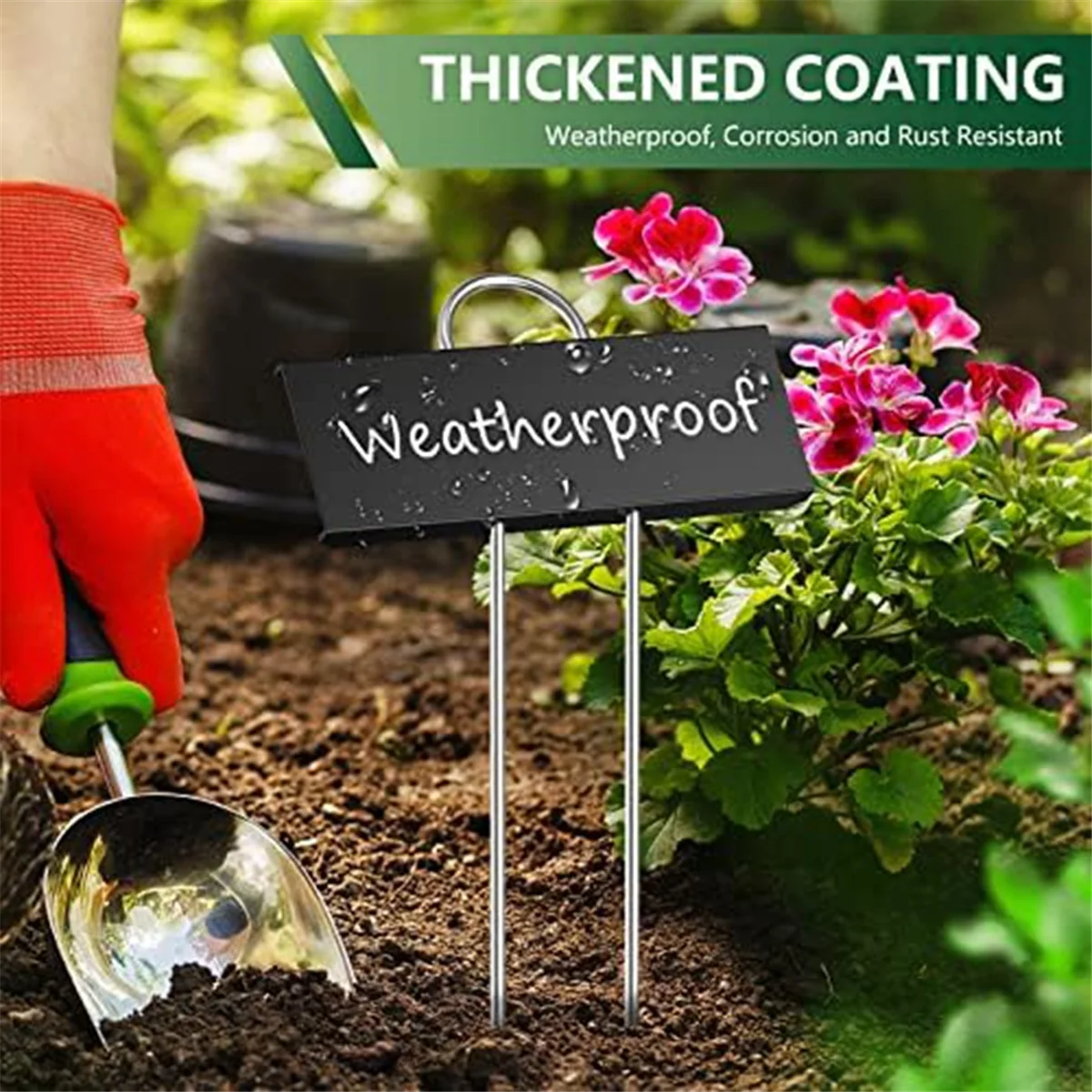 금속 식물 라벨, 비바람에 견디는 정원 마커, 야채 허브 꽃 씨앗 온실용 재사용 가능한 보육 태그, 40 팩