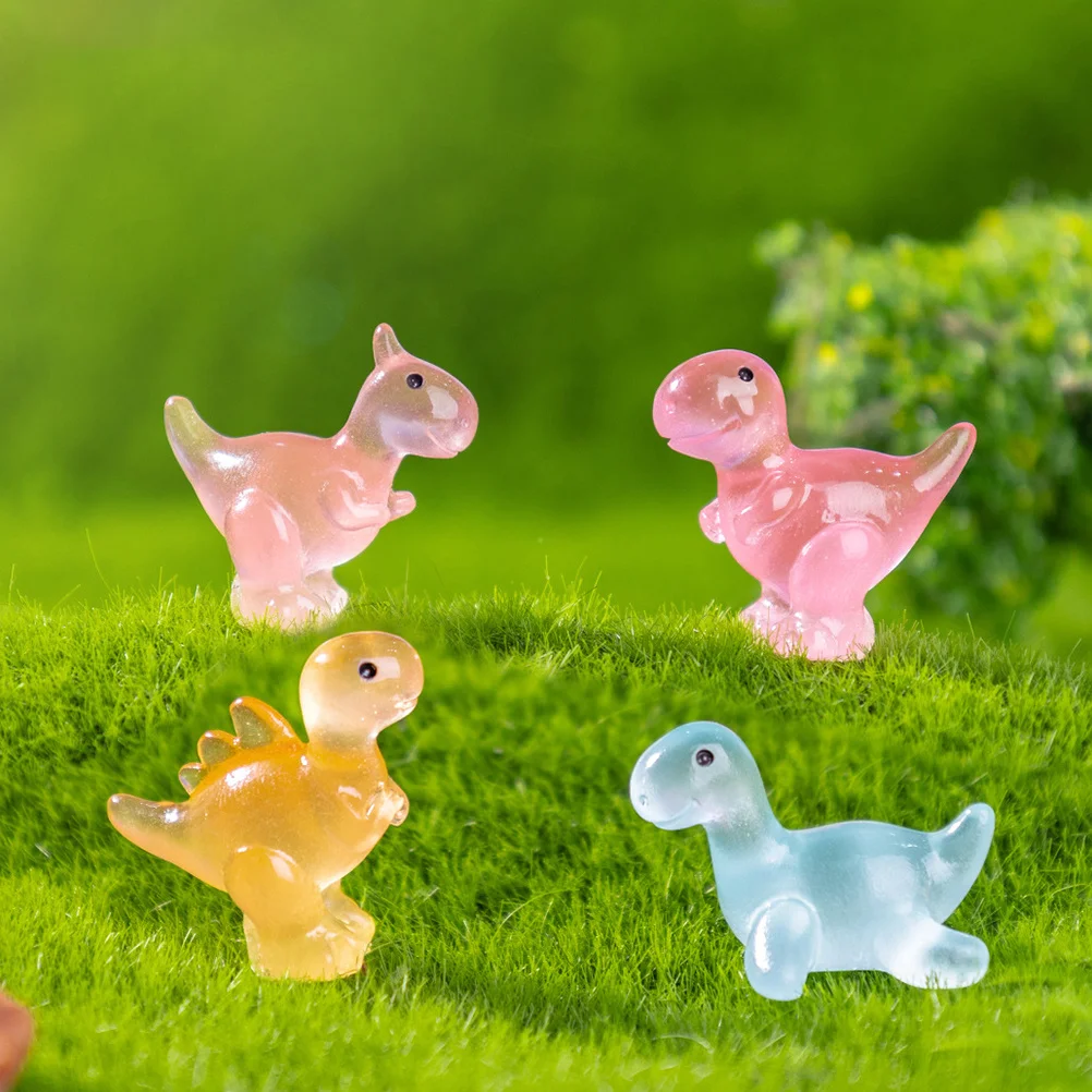

8Pcs Tiny Glow in Dark Dinosaur Figures Versatile Decor for DIY Projects and Dinosaur Themed Parties Glow in The Dark Animals