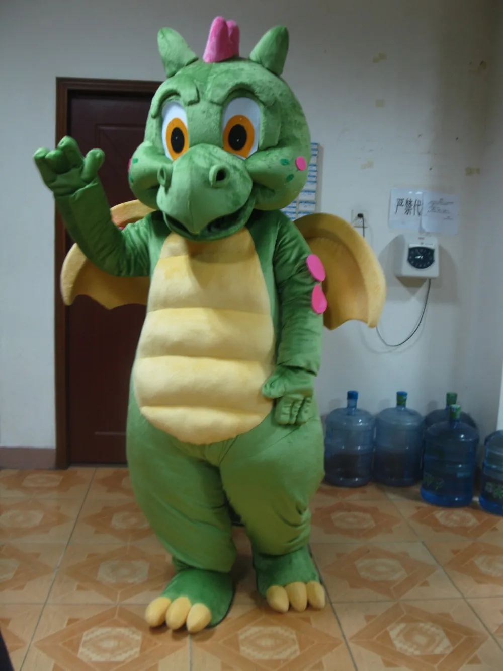 

Greendinosaur Dragon Mascot Costume For Adults Hot Sell Party Costumes Carnival Costumes Fancy Dress Costumes