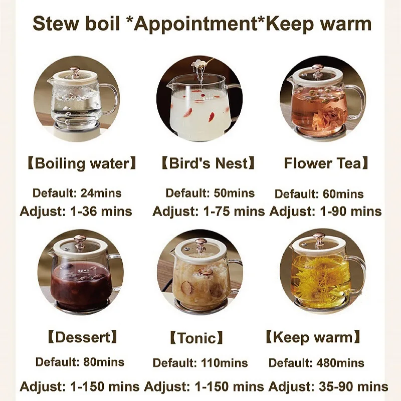 600 مللي وعاء صحي ذكي متعدد الوظائف الطبخ الغليان 2 in1 مكتب الزجاج زهرة إبريق الشاي غلاية كهربائية المنزل السيارات الدفء