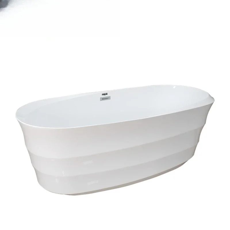 

Hotel bed and breakfast with acrylic simple thin edge seamless splicing oval modern independent bathtub