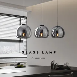 Nordic Restaurant Chandelier Lustre Pendant Lights Minimalist Coffee Shop Dining Kitchen Hanging Lamp Bar Bedroom Bedside Lamp