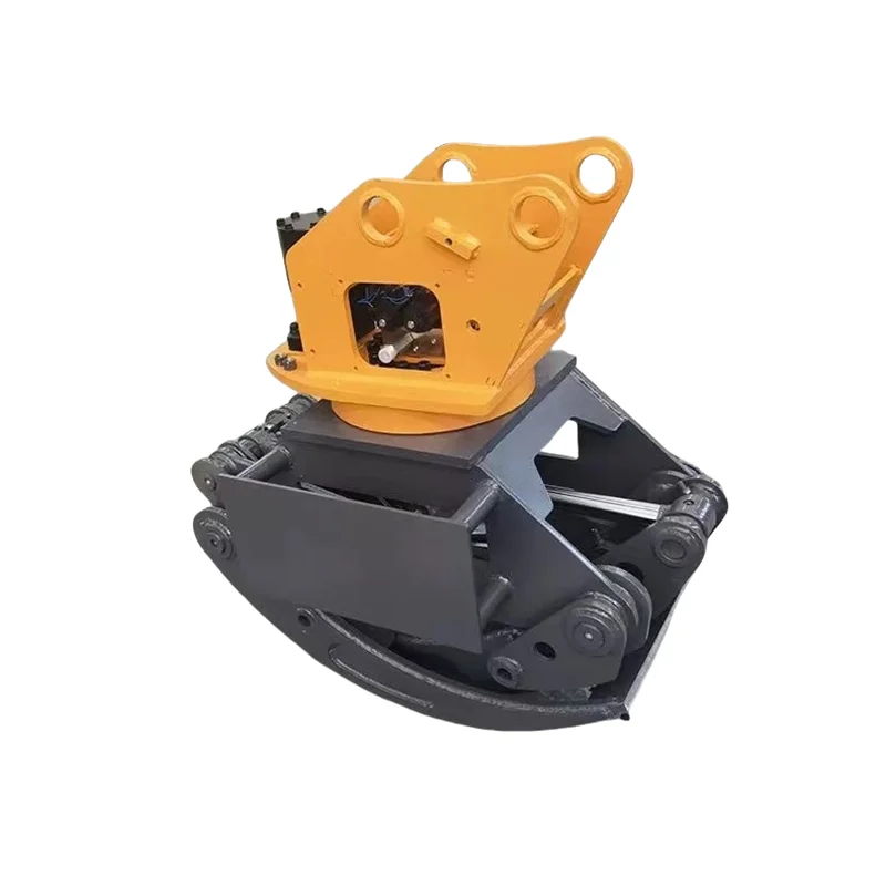 

Professional Grade Hydraulic Log Grapple for Excavators-New Hardened Steel Teeth Wood Grapple with Motor for Forestry Operations