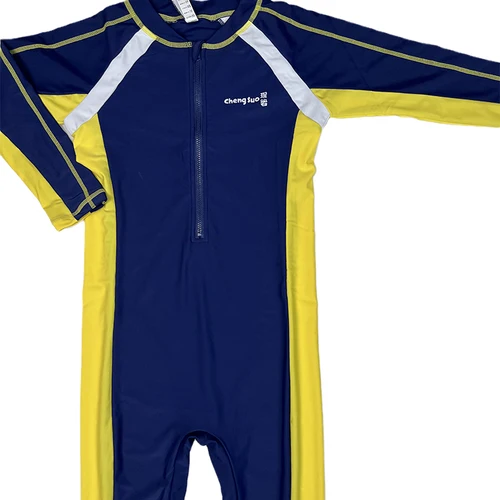 남아용 긴 소매 수영복, 원피스 서핑 세트, 지퍼 래시가드 의류, 좋은 품질, 2024 비치웨어 