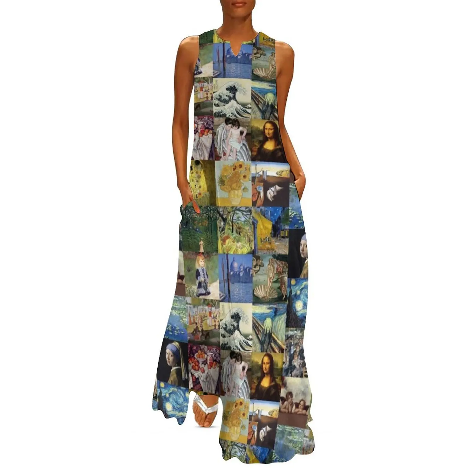 

Famous Artwork Long Dress Women's dresses Casual dresses Party dresses for women elegant women's sale Dress