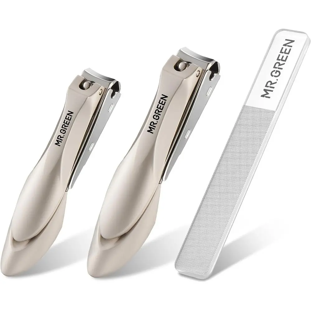 

Stainless Steel Anti-Splash Nail Clippers Set, Ergonomic Design for Manicure and Pedicure