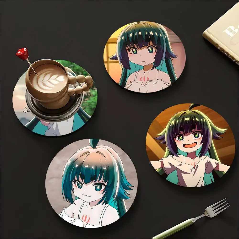 1pc Mitama Anime Characters Wooden Coaster Colour Printing Cup Mat Home Desk Decoration Gifts