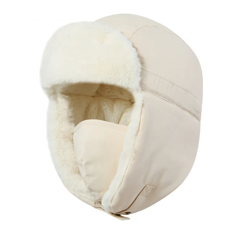 Winter Warm Hat Men and Women Northeast Outdoor Ushanka Cold-Proof and Water-Repellent Fleece-lined Thickened Earflaps Ski Hat