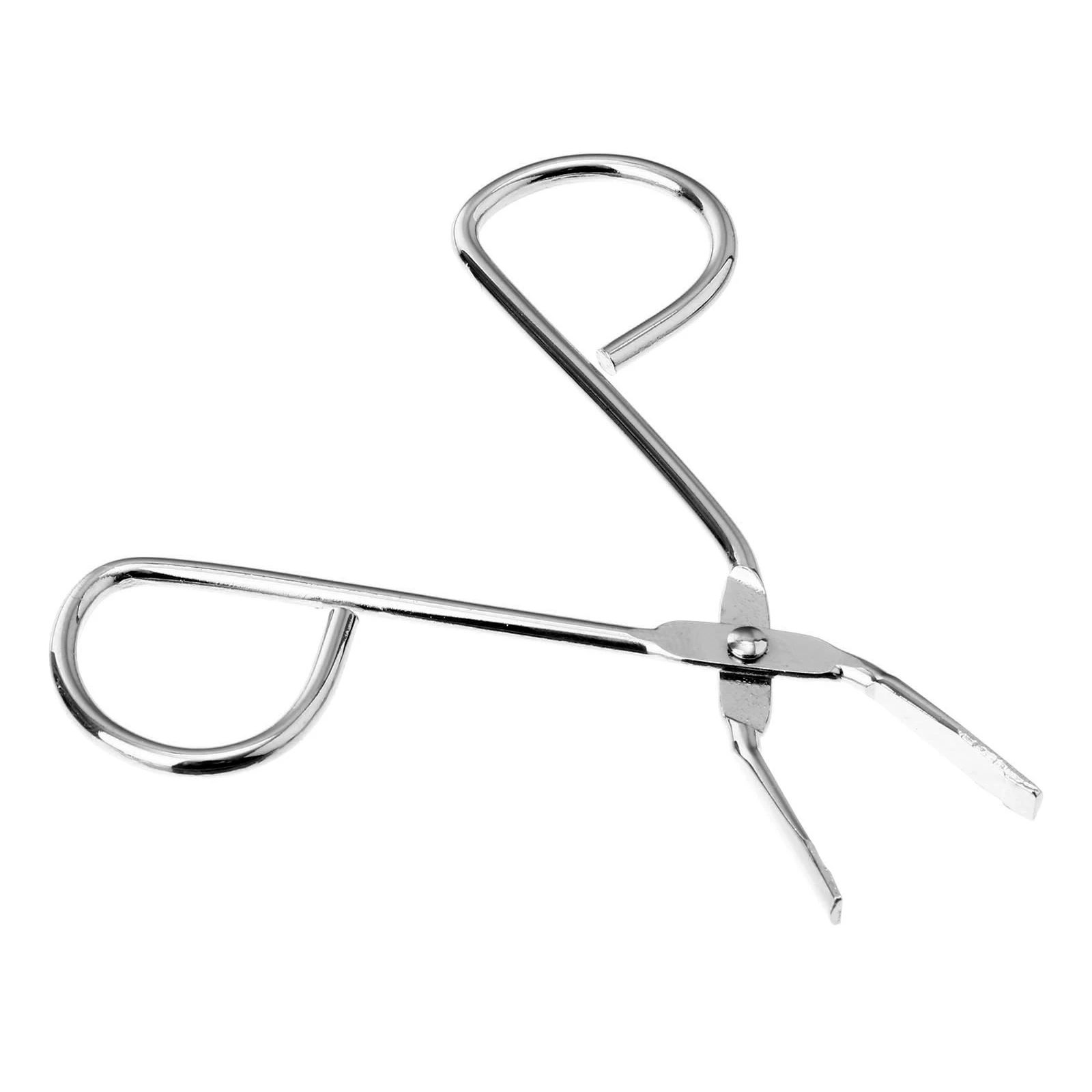 

Stainless Steel Eyebrow Tweezer 8.5Cm Silver Slanted Tip For Facial Hair Removal Angled Tweezers Nose Hair Trimmer